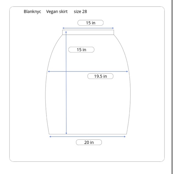 BLANKNYC Vegan Leather Snap Skirt in Blue My Mind - Picture 3 of 14